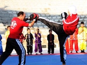 Wushu gösterileri ilgiyle izlendi