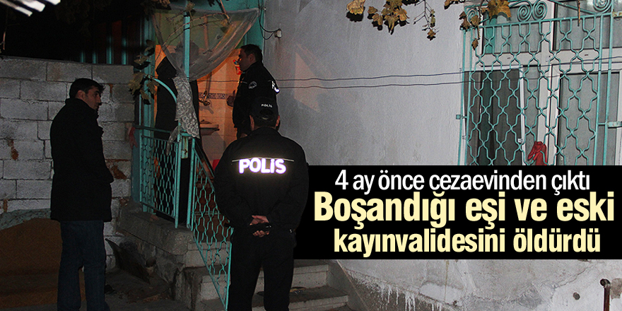 Boşandığı eşi ve eski kayınvalidesini öldürdüğü iddiası