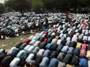 Ayasofya Camii'nde ilk teravih