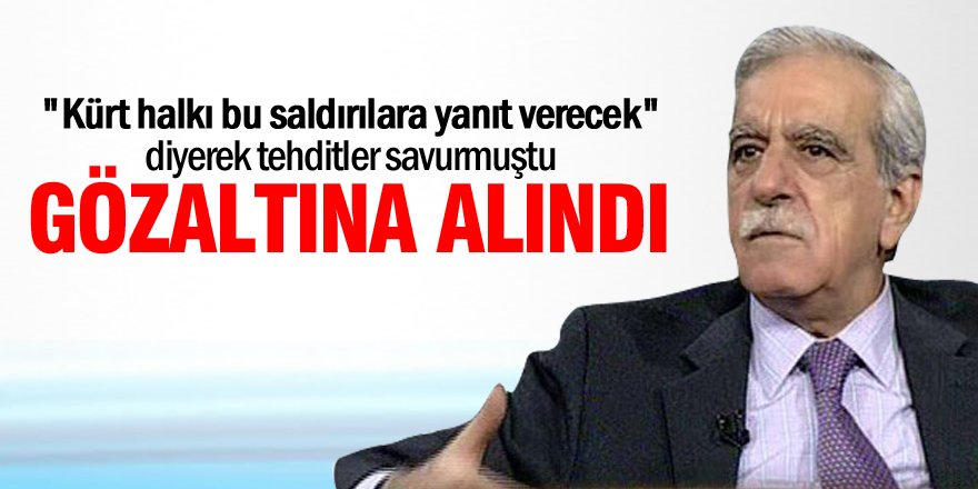 Ahmet Türk gözaltına alındı