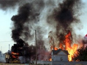 Çeltik'te LPG tankı patladı