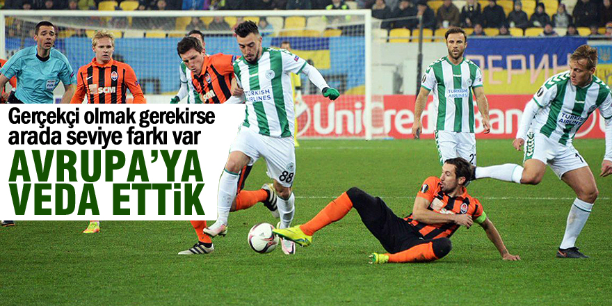 Konyaspor Avrupa'ya veda etti