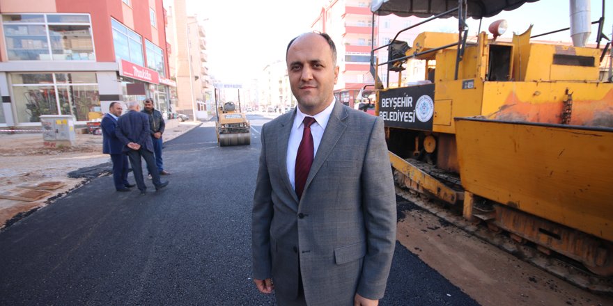Beyşehir'de asfalt çalışmaları
