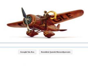 Amelia Earhart'a özel doodle