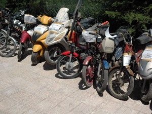 45 çalıntı motosiklet bulundu