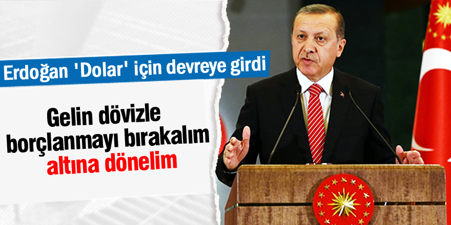 Cumhurbaşkanı Erdoğan 'Dolar' için devreye girdi