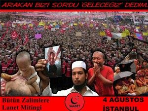 Zalimlere tepki mitingi