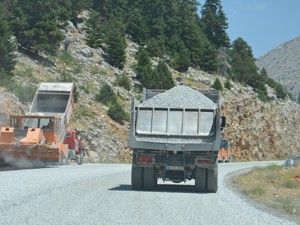 Akseki-Seydişehir karayolunda çalışma