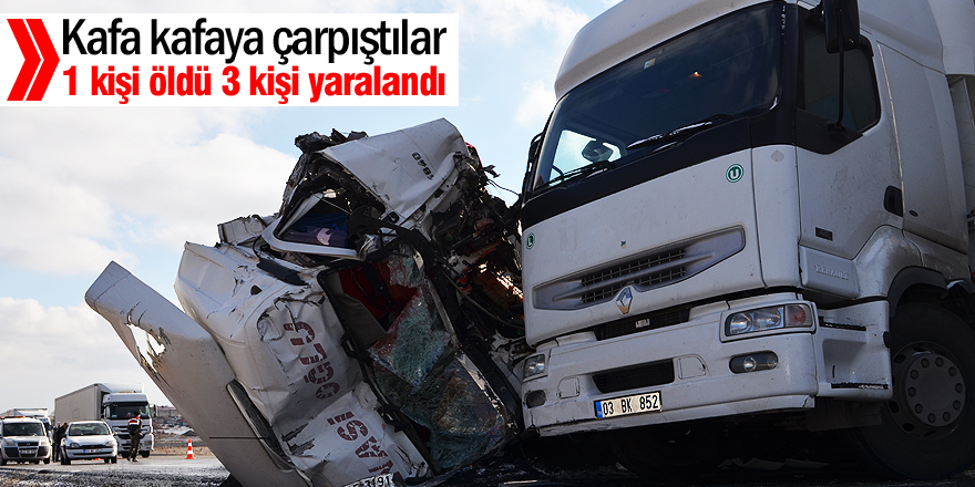 Konya'da 2 tır çarpıştı: 1 ölü, 3 yaralı