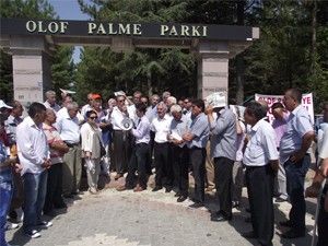 Parkın hastaneye devredilmesine tepki