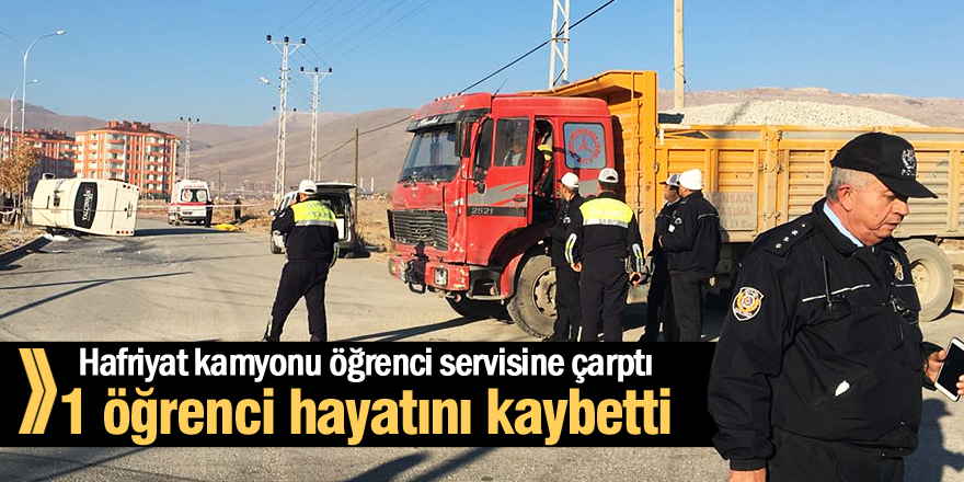 Konya'da öğrenci servisi ile kamyon çarpıştı: 1 ölü, 13 yaralı