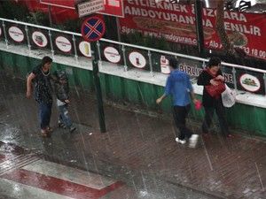 Konya'da şiddetli yağış