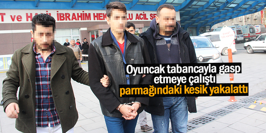 Oyuncak tabancayla gasp girişimi iddiası