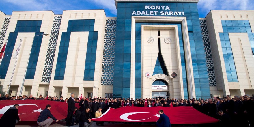 Konya Adliyesi çalışanlarından terör saldırısına tepki