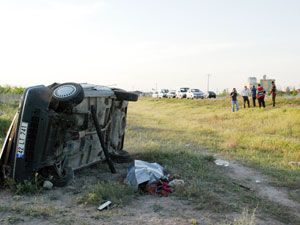 Cenazeden gelirken kazada hayatını kaybetti