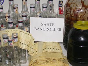 Aksaray'da sahte içki operasyonu