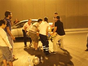 Kask 2 kişiyi ölümden kurtardı