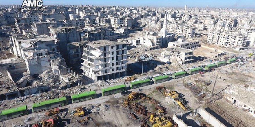 Halep'ten tahliyeler başladı