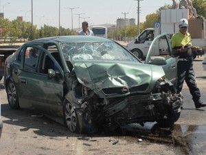 Aksaray'da trafik kazası: 2 yaralı