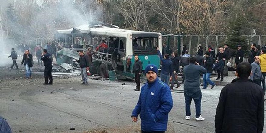 Kayseri'deki patlamadan önce otobüse sivil bindi