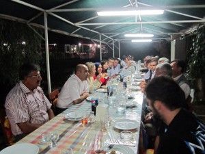 Kaymakam Boylu'ya veda yemeği