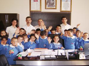 Köy çocukları ilçeyi gördü