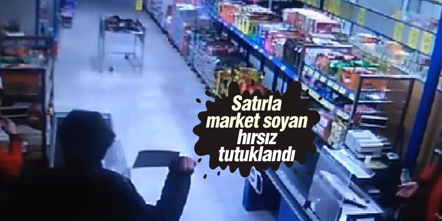 Satırlı soyguncu, yakalandı