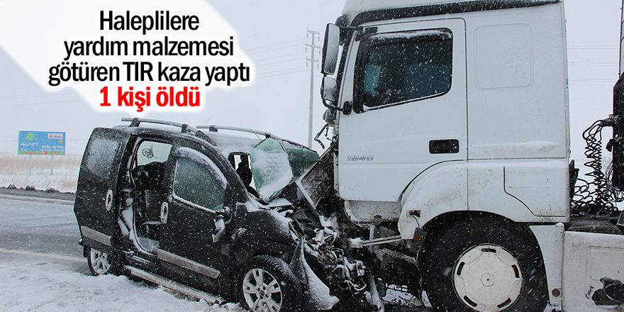 Konya'da trafik kazası: 1 ölü, 1 yaralı
