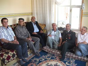 Karapınar'da, şehit ailelerine ziyaret