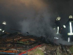 Konya'da palet deposunda yangın