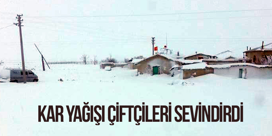 Kar yağışı çiftçileri sevindirdi