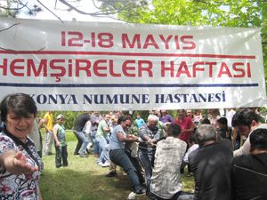 Numune hemşireleri Apa Barajı’nda