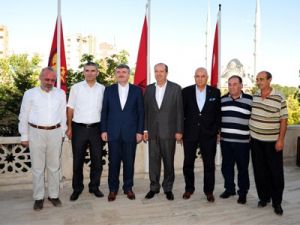 KKTC Maliye Bakanı, Akyüreki ziyaret etti