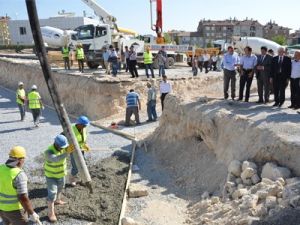 Ahmet Yesevi Camisi'nin temeli atıldı