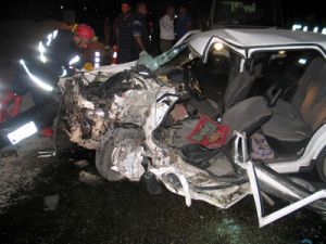 Konya'da yolcu otobüsü devrildi