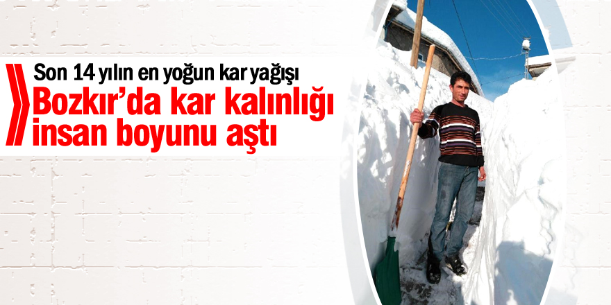 Konya'da Kar Kalınlığı İnsan Boyunu Aştı
