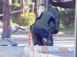 Şüpheli valize polis müdahale etti