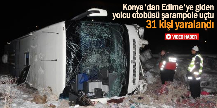 Virajı Alamayan Yolcu Otobüsü Şarampole Uçtu: 31 Yaralı
