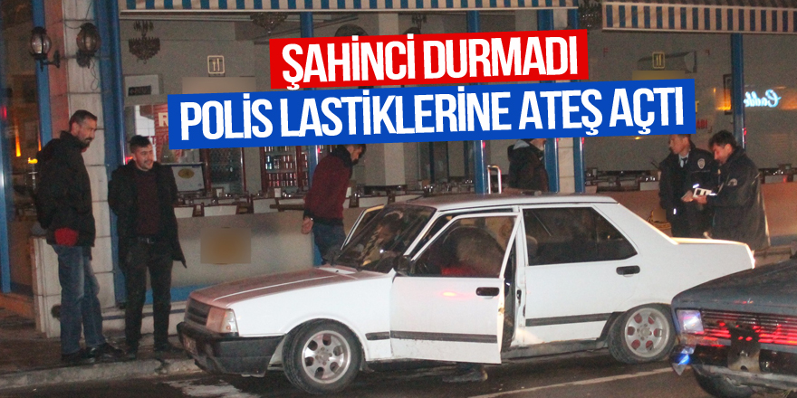 ‘Dur’ ihtarına uymayan otomobile ateş edilerek durduruldu