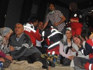 Patlama yerine çadır kuruldu