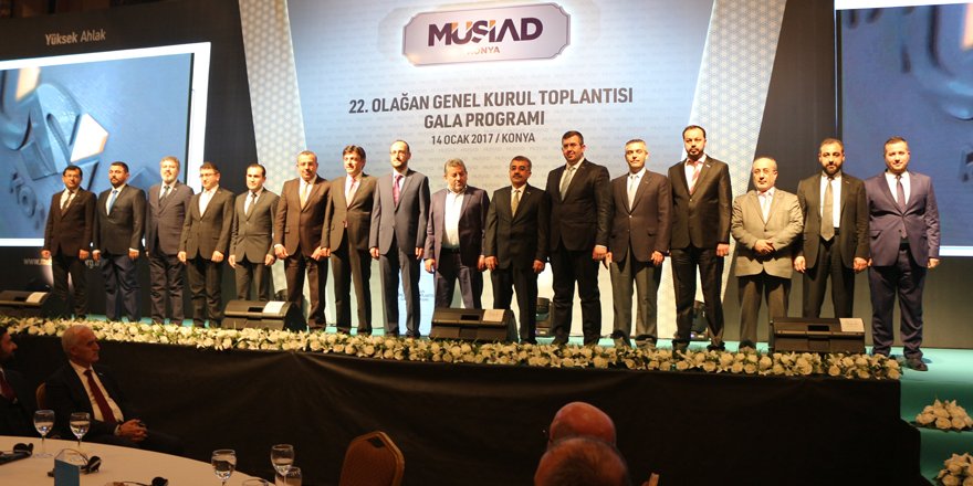 MÜSİAD Konya Şubesinin 22. Olağan Genel Kurulu gerçekleştirildi