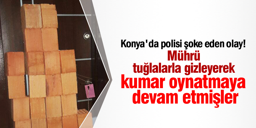 Mühürlenen iş yerinde kumar oynatmaya devam etmişler