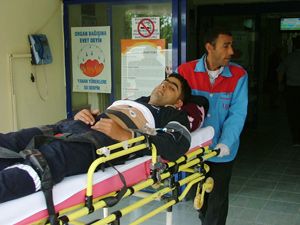 Vinç kullanırken elektrik akımına kapıldı