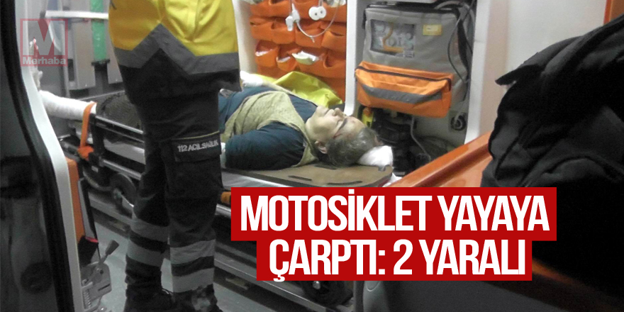 Kulu’da motosiklet yayaya çarptı: 2 yaralı