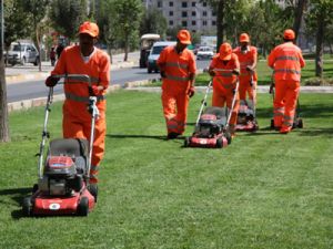 Aksaray'da refüj düzenleme çalışmaları başladı
