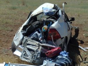 Karaman'da otomobil takla attı