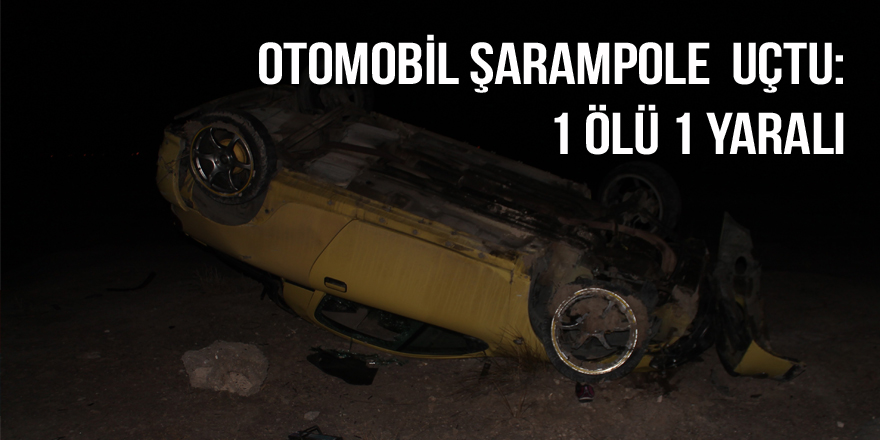 Otomobil şarampole  uçtu: 1 ölü 1 yaralı