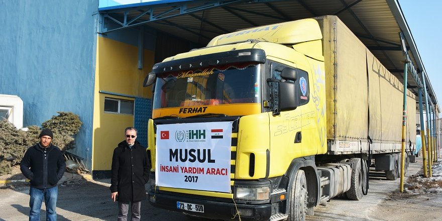 Konya İHH'dan Musul halkına 2 TIR yardım