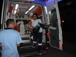 Çaylar üzerine döküldü