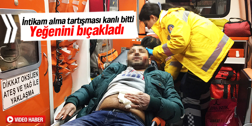 "Babamın intikamını al" diyen yeğenini bıçakladı